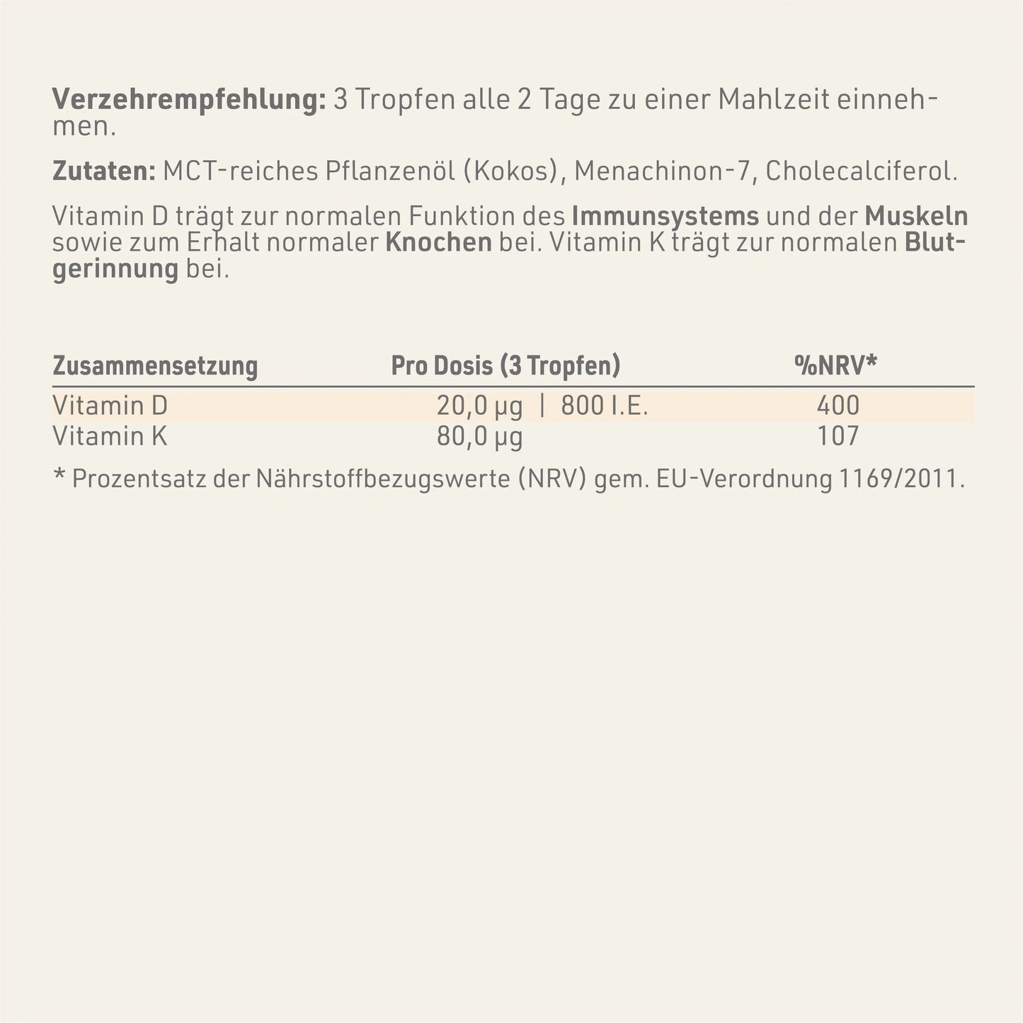 Dynamik Plus Vitamin D3 + K2 Tropfen 30 ml