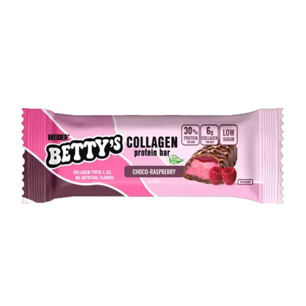 Weider Betty's Collagen Protein Bar Choco-Raspberry 12x50g