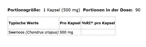 KIKI Health Sea Moss Organic 90 Kapseln