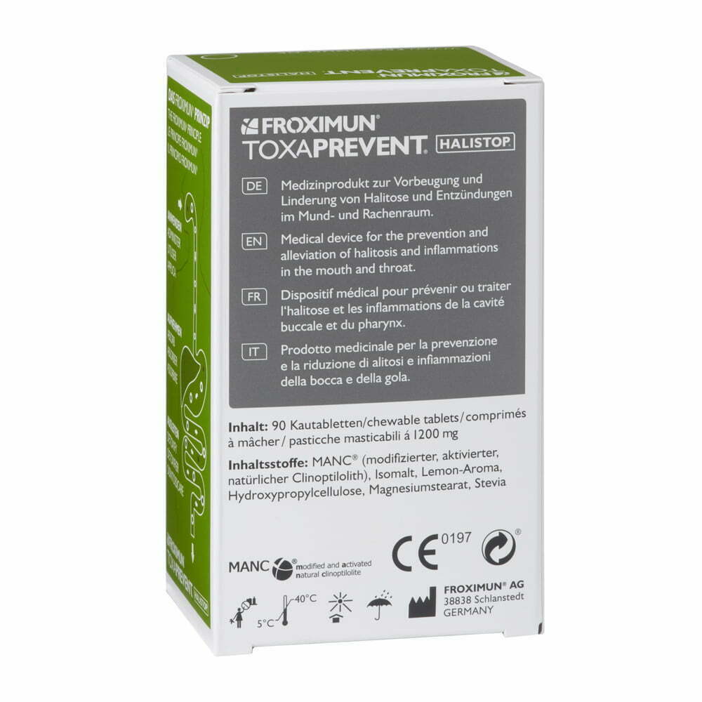 Dynamik Plus TOXAPREVENT® HALISTOP® Kautabletten (ZEOLITH)