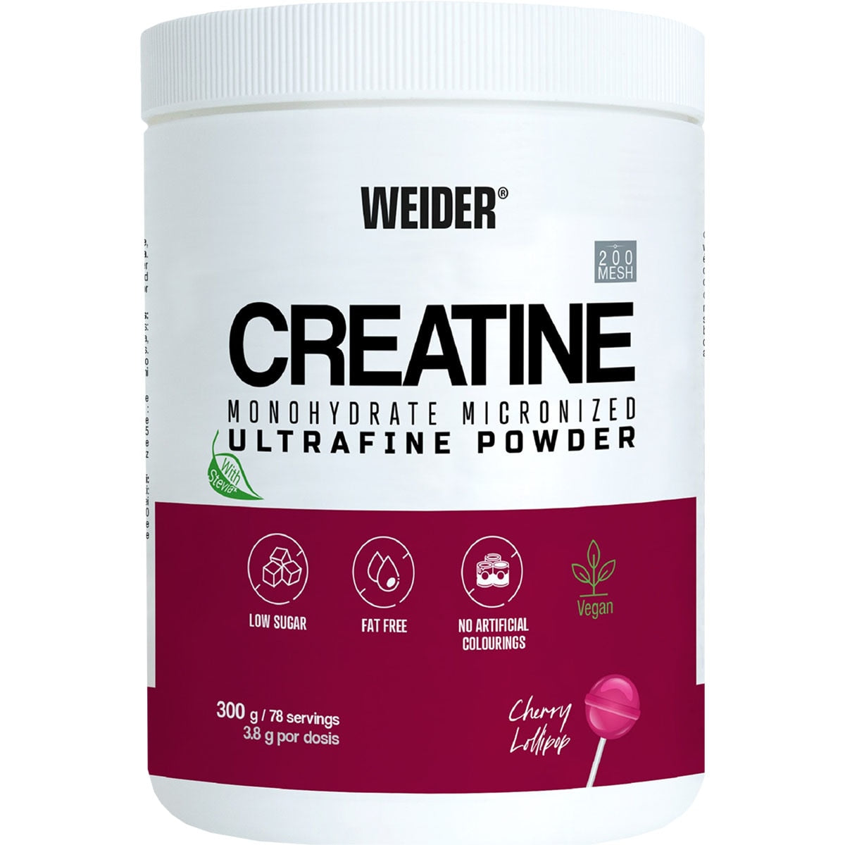 Weider Creatine Kirsch-Lutscher Geschmack 300g