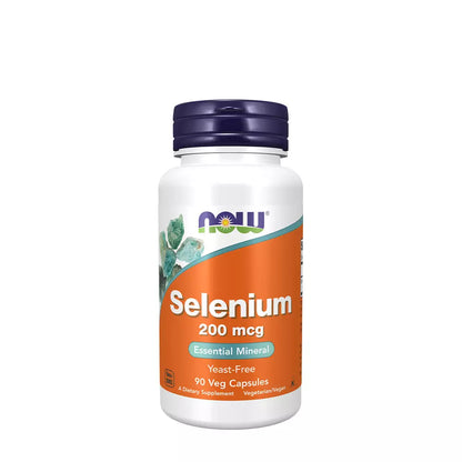 NOW Foods Selen (Selenium) 200mcg 90/180 Kapseln