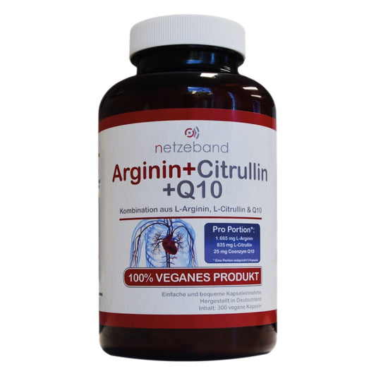 Netzeband Arginin + Citrullin + Q10 300 Kapseln