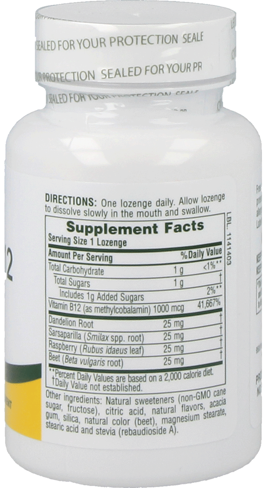 Natures Plus Vitamin B12 - 30 Lutschtabletten