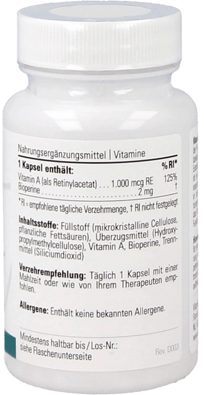 Vitaplex Vitamin A mit Bioperine™