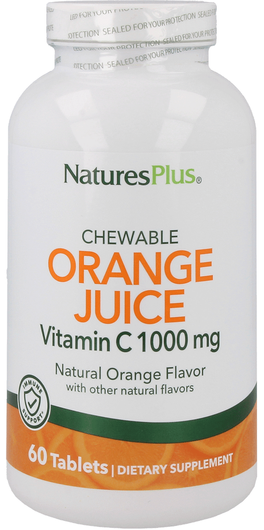 Natures Plus Vitamin C Lutschtabletten Orange 60 Stück