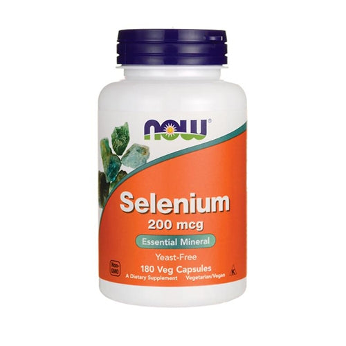 NOW Foods Selen (Selenium) 200mcg 90/180 Kapseln