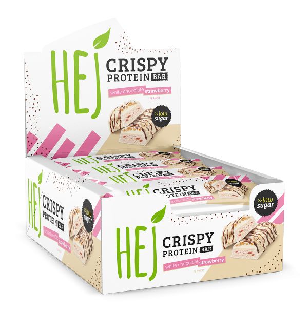 HEJ Crispy Protein Bar Proteinriegel Box (12x45g)