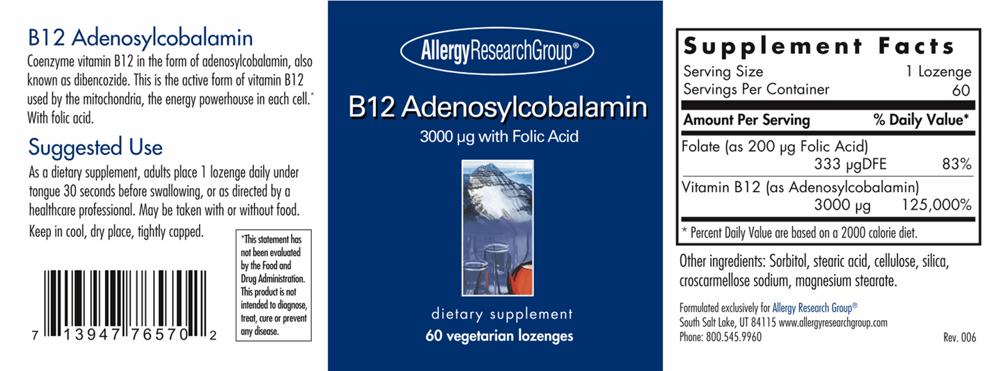 B12 Adenosylcobalamin