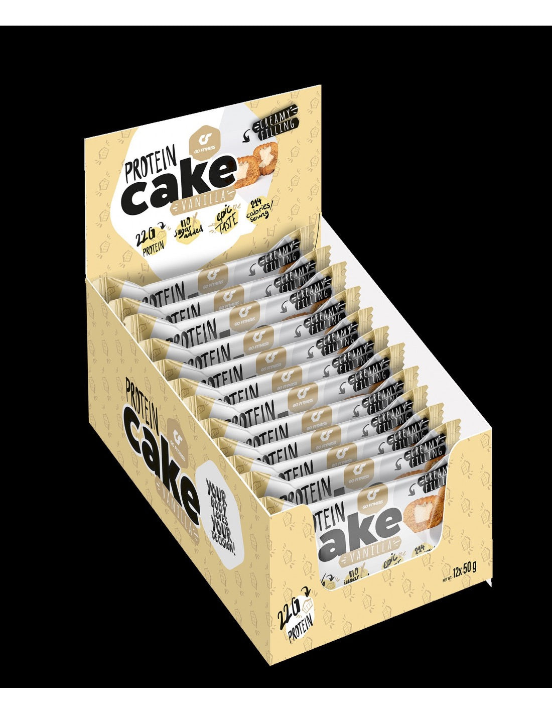 Go Fitness Protein Cake (12x50g)