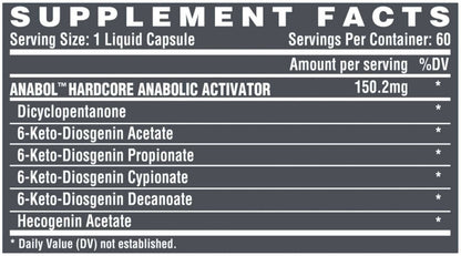 Nutrex Research Anabol Hardcore 60 Kapseln