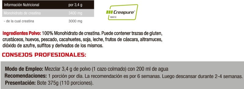 Weider Premium Creatine 100% Creapure 375g