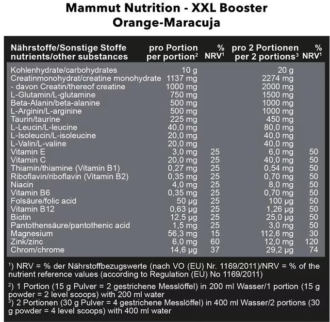 Mammut XXL Booster