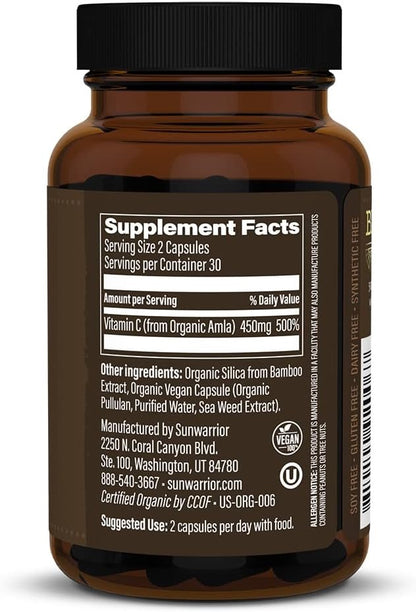 Sunwarrior Organic Vitamin C 60 Kapseln