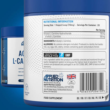 Applied Nutrition Acetyl L-Carnitine 150g