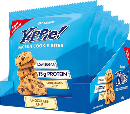 Weider Yippie! Protein Cookie Bites Vanille Schoko Box (6x50g)