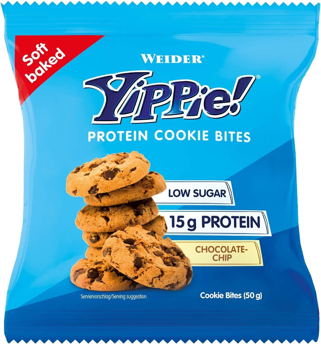 Weider Yippie! Protein Cookie Bites Vanille Schoko Box (6x50g)