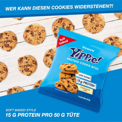 Weider Yippie! Protein Cookie Bites Vanille Schoko Box (6x50g)