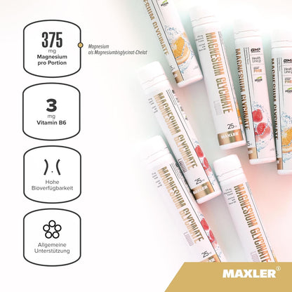 Maxler Magnesium Glycinate Liquid Ampullen 14x25ml