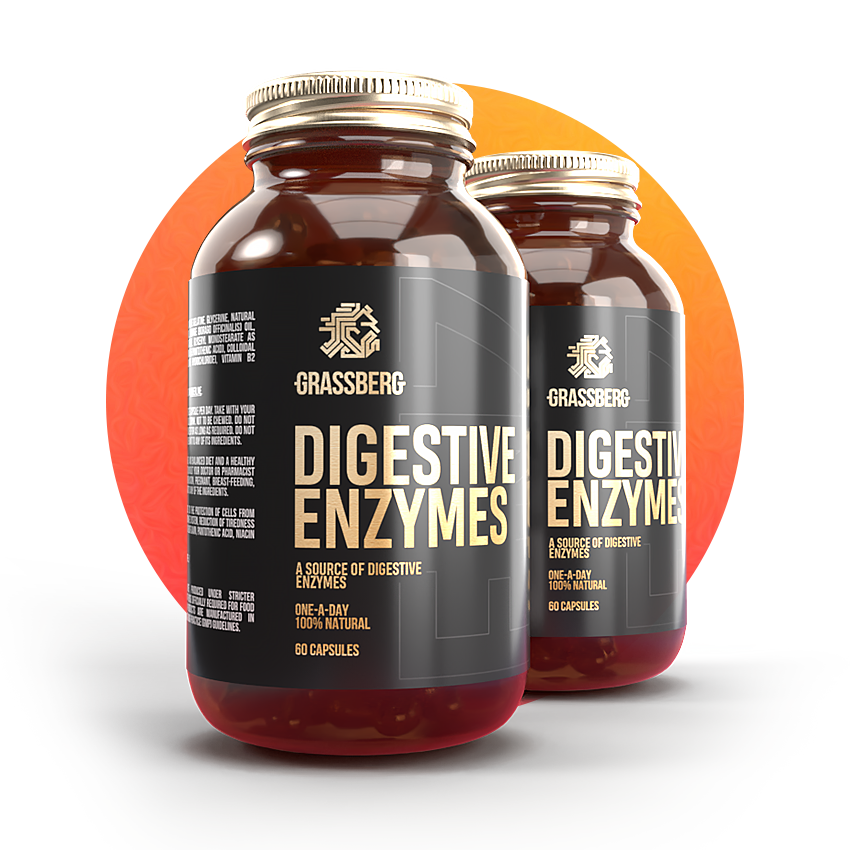 Grassberg Digestive Enzymes 60 Tabletten