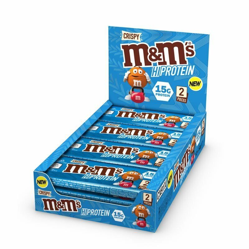 M&M's Hi Protein Crispy Bar Proteinriegel 12x52g