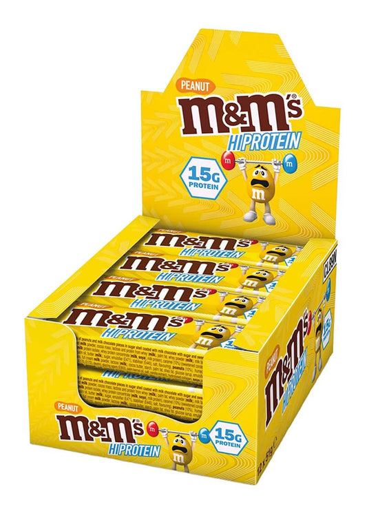 M&M's Hi Protein Bar Peanut Salted Proteinriegel Box (12x51g)