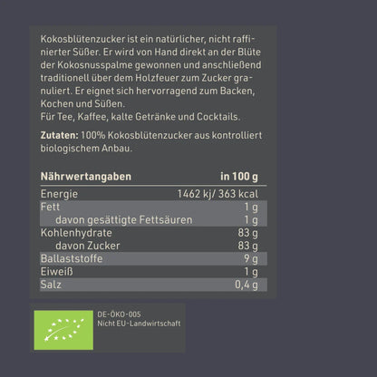 Dynamik Plus Bio Kokosblütenzucker 500g Beutel