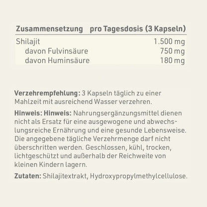 Dynamik Plus Shilajit Vital 90 Kapseln