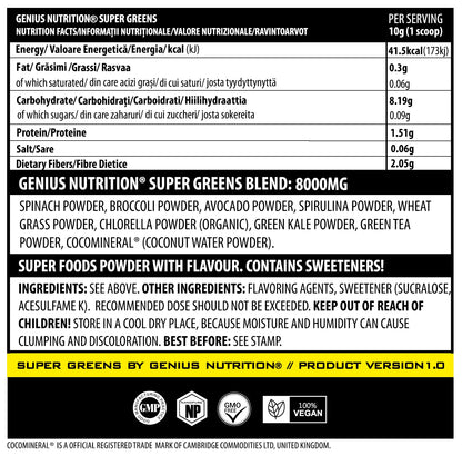 Genius Nutrition Super Greens 300g