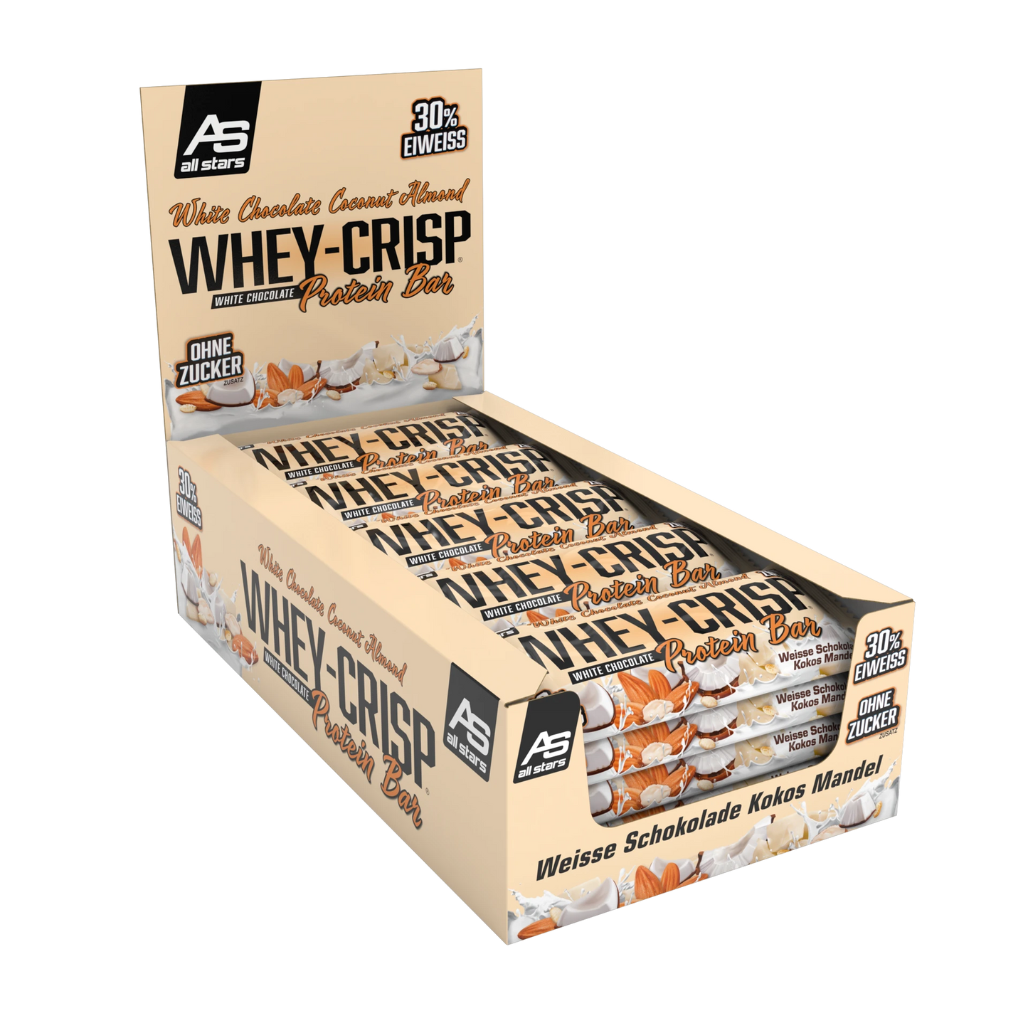 ALL STARS Whey Crisp Proteinriegel Box (25x50g)