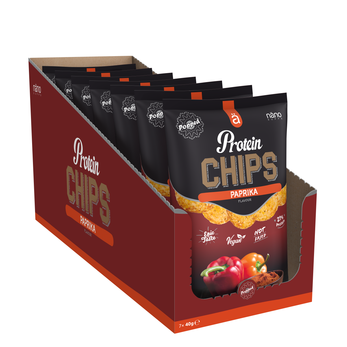 NanoSupps Protein Chips Box 7x40g