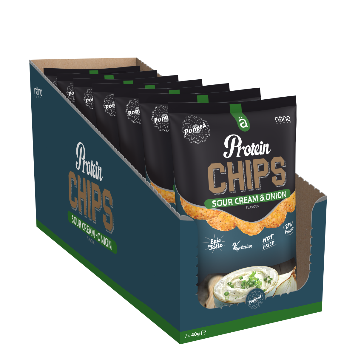 NanoSupps Protein Chips Box 7x40g