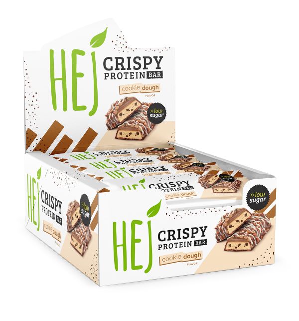 HEJ Crispy Protein Bar Proteinriegel Box (12x45g)