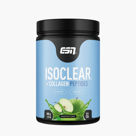 ESN Isoclear + Collagen Peptides Green Apple 880g Dose