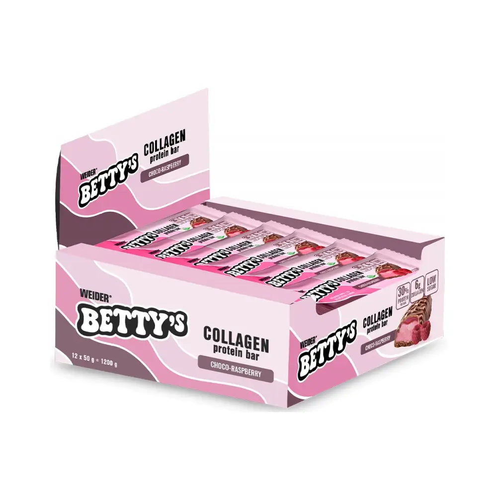 Weider Betty's Collagen Protein Bar Choco-Raspberry 12x50g
