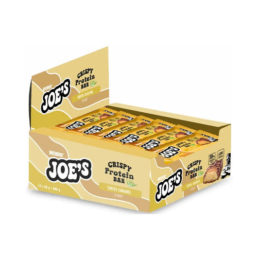 Weider Joe's Crispy Protein Bar Toffee Caramel 12x50g
