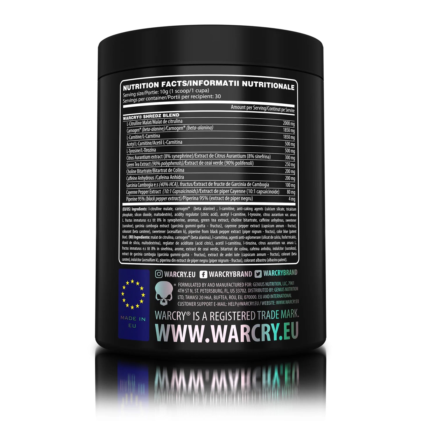 Genius Nutrition WARCRY Shredz 300g