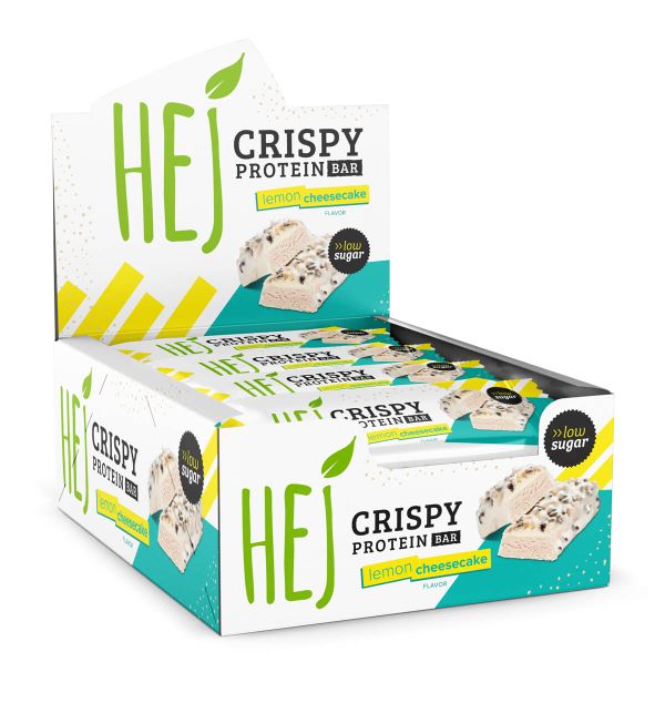 HEJ Crispy Protein Bar Proteinriegel Box (12x45g)