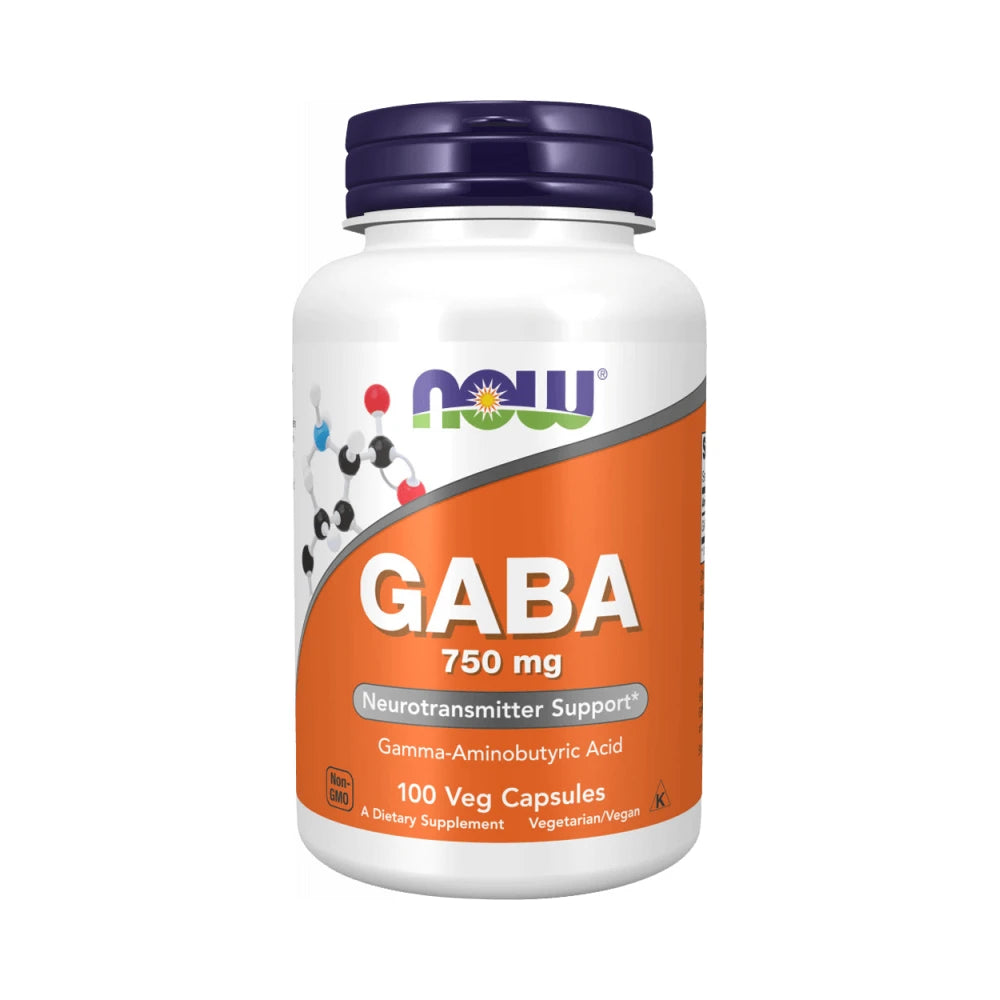 NOW Foods Gaba 750mg 100/200 Kapseln