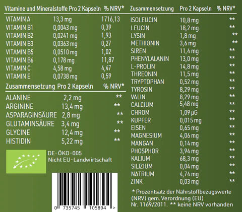 Bio Gerstensaft Kapseln