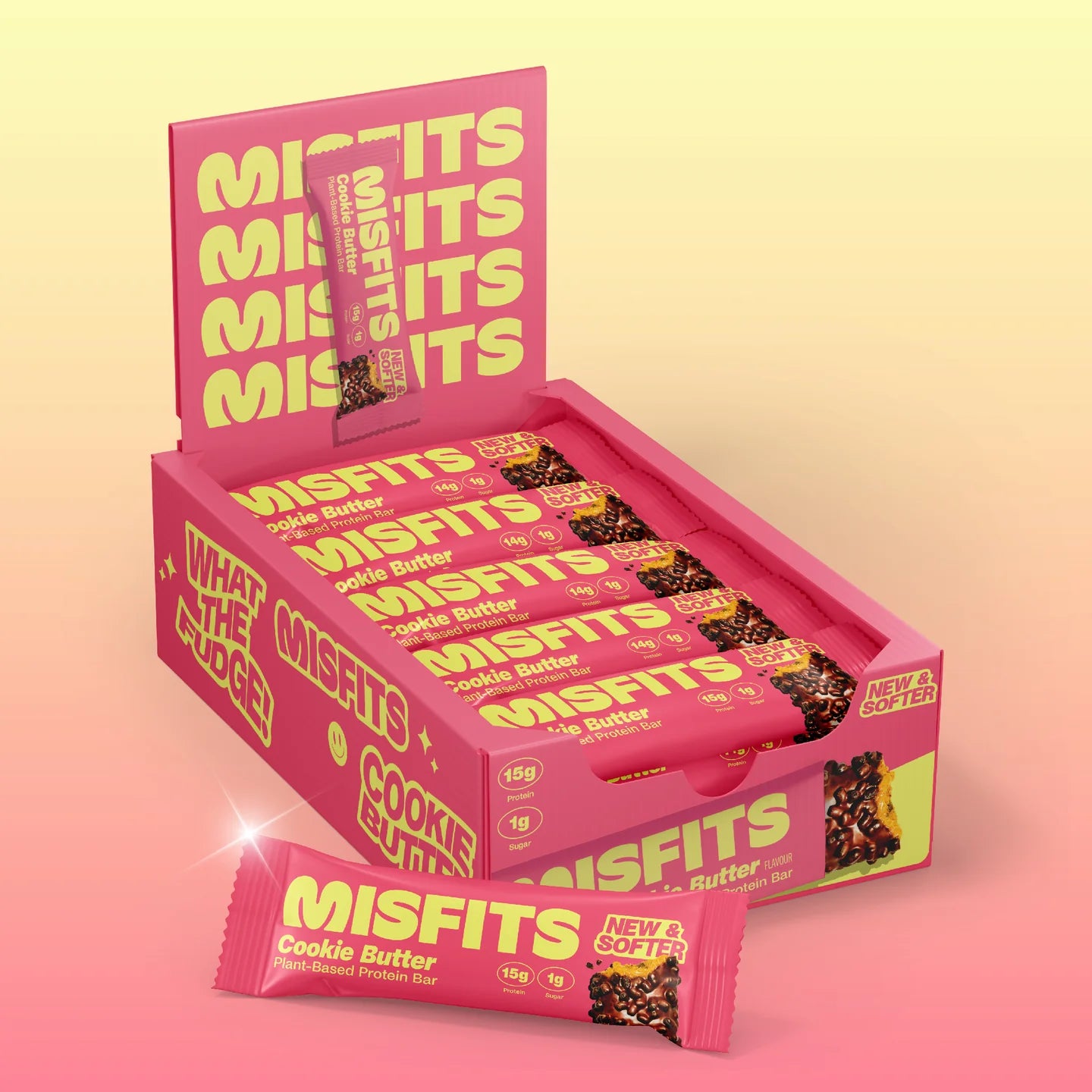 Misfits Vegan Soft Protein Bar 15x50g