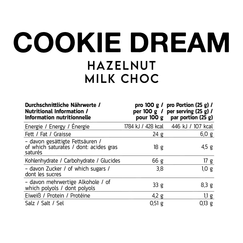 INLEAD Nutrition Cookie Dream Hazelnut 128 g