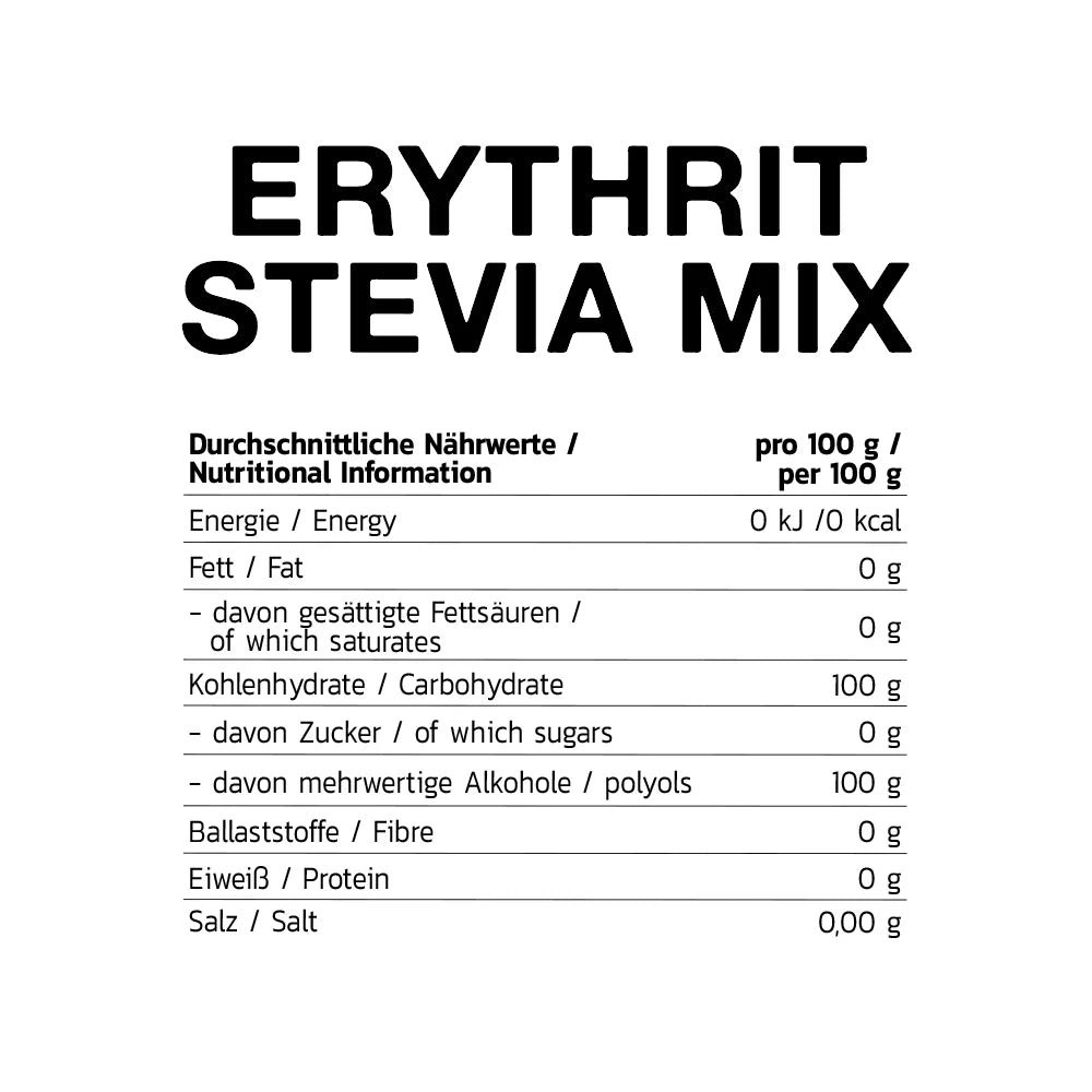 INLEAD Nutrition Erythrit Stevia Mix 1000g