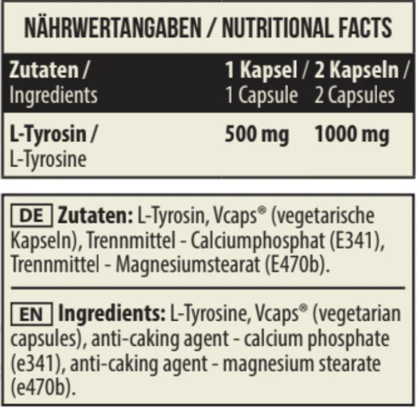 MST Nutrition L-Tyrosin 1000 - 90 Kapseln