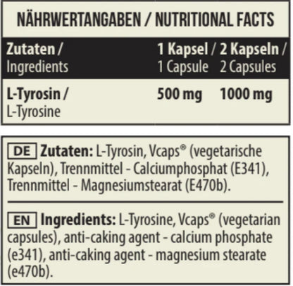 MST Nutrition L-Tyrosin 1000 - 90 Kapseln