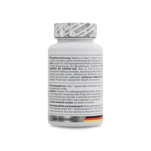 MST Nutrition - Coenzyme Q10 - 200 mg 60 Kapseln