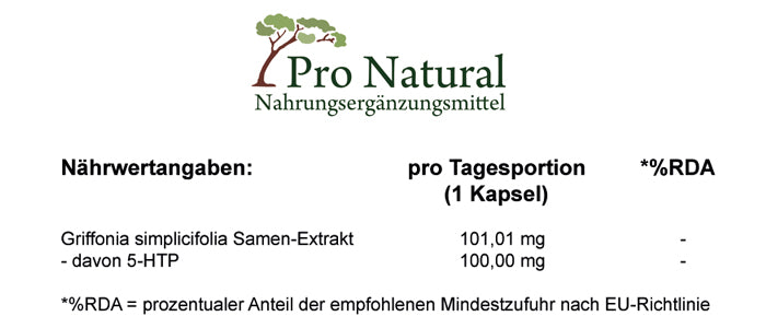 Pro Natural 5-HTP 200 Kapseln