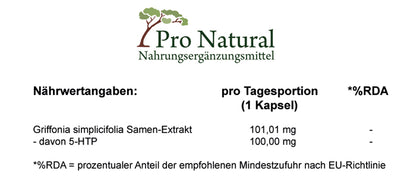 Pro Natural 5-HTP 200 Kapseln