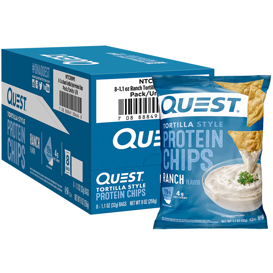 Quest Nutrition Protein Tortilla Chips 8x32g