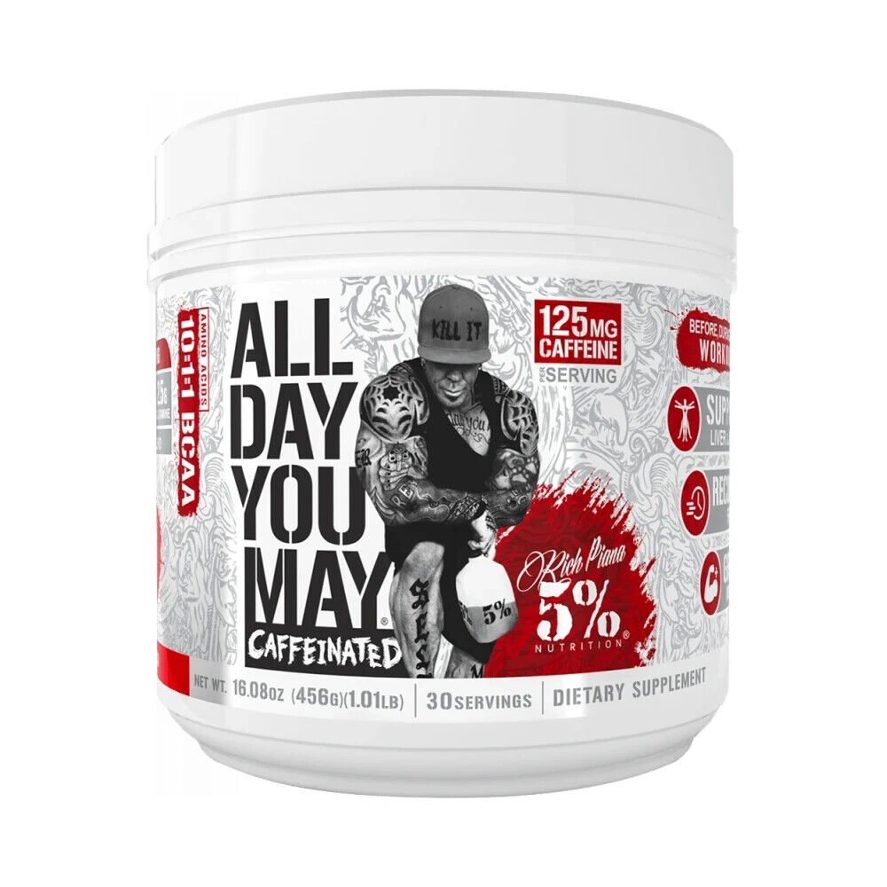 Rich Piana 5%Nutrition All Day You May Caffeinated 462g